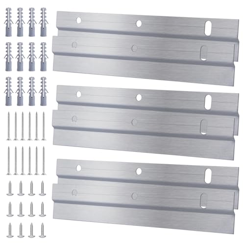 SPORWAY Lot de 3 paires de pinces à linge en Z : outil de suspension d'images, support de photo avec vis, crochet pour cadre lourd, crochets en Z pour cadres...