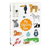 Y también contiene un libro para colorear de 32 páginas y 36 adhesivos de animales, para que disfrutes de horas de diversión creativa