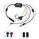 FM/AM DAB DAB+ Autoantenne Verstärker, 12V Autoradio Antennenverstärker, Auto Antenne Verstärker Splitter Receiver, Autoantenne Signalverstärker Booster, SMB auf DIN Adapter Stecker