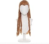 KAPVXRKI Game Genshin Impact X Horizon Zero Dawn Cosplay Aloy Cosplay Wig Heat Resistant Synthetic Wigs for Halloween Costume Party Role Play+Wig Cap