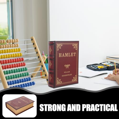 TOPPERFUN 1 PCS Fake Book Boxes, Decorative Storage Box Vintage Wooden Case - Image 3