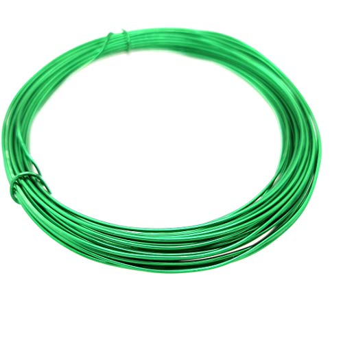 Image of 32.8 Feet Aluminum Wire for Craft /Jewelry Making and Wire Sculpting (Green, 0.8MM /20 Gauge) from Craft Wire