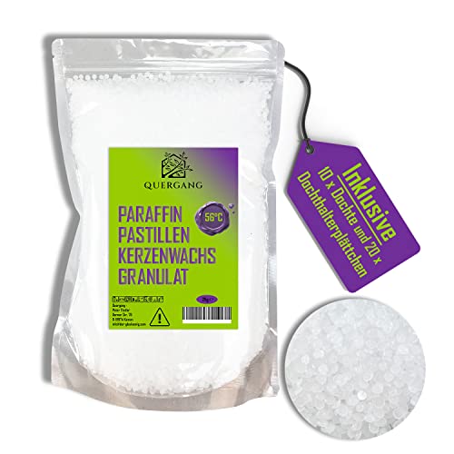 Paraffinwachs In Pastillen, 2 Kg, Made In Germany - Ideal Für Kerzen & Kosmetik