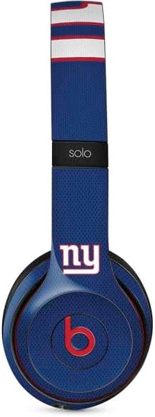 Skinit Decal Audio Skin Compatible with Beats Solo 3 Wireless - Officially Licensed NFL New York Giants Zone Block Design