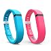 Fitbit Flex Bands, Replacement Bands for the Fitbit Flex with Extra Security Clasp, Pink and Light Blue, 2 Pack, Small, by Teak