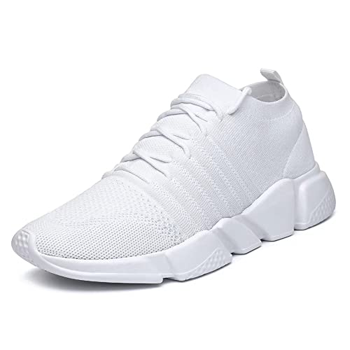 Image of GSLMOLN Mens Womens Fashion Sneakers Unisex Slip on Ultra-Sock Knit Soft Sole Breathable Lightweight Casual Walking Shoes