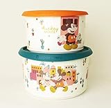  TUPPERWARE Bingo One Touch Maus Dosen Micky und Minnie 1,4L Petrol + 940ml Orange