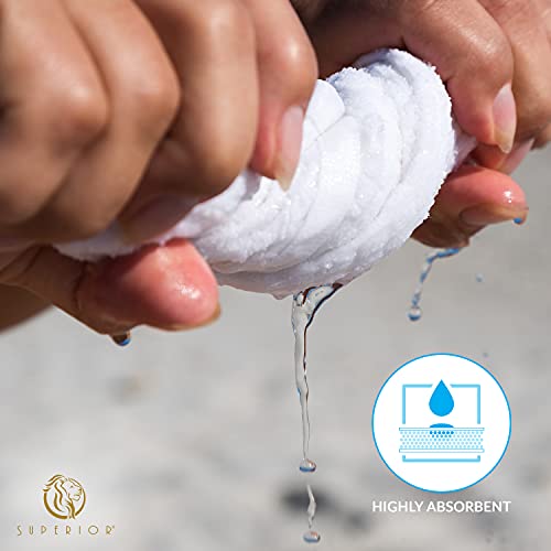 Superior Long Staple Combed Cotton 8-Piece Solid Towel Set, Washcloths 13” X 13”, Hand Towels 16” X 30”, Bath Towels 27” X 54”, Almond #TOP6