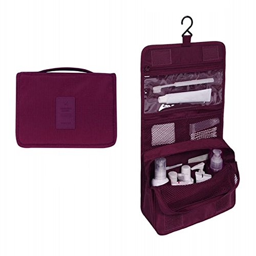 Borsa da Toilette da Viaggio Impermeabile e Portatile, Borsa da Toilette da Uomo e da Donna, Organizer per Cosmetici, Pochette da Appendere, Trousse per Il Trucco Carina