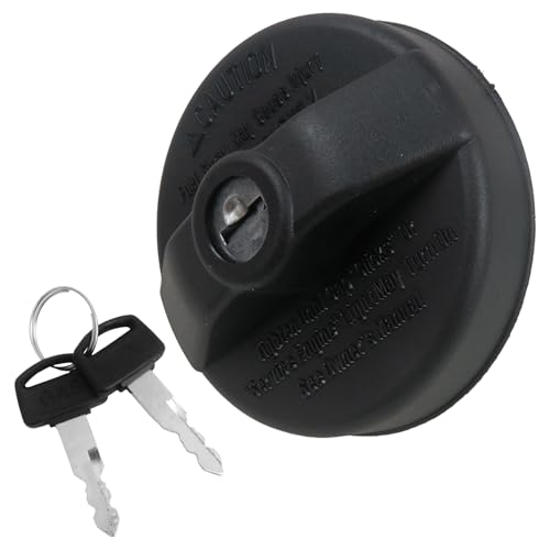 Gxcdizx 2026 NEW Locking Fuel Cap w/2 Keys Replace 6L2Z9030F, 6L2Z9030E, HC3Z9030D, 7S4Z9030A, Fuel Gas Cap Compatible with Ford Super Duty E-450 05-19, Compatible with Ford Super Duty F-250 05-21