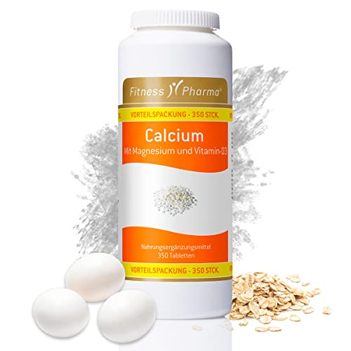 Hochdosiert Calcium + Magnesium + Vitamin D3 Kapseln | 350 Stück vorteilspackung | Hochdoziert Calcium tabletten 800 mg, Magnesium 233 mg pro TD | Vitamine für gesunder Zähne und Knochen Hochdosiert Calcium + Magnesium + Vitamin D3 Kapseln | 350 Stück vorteilspackung | Hochdoziert Calcium tabletten 800 mg, Magnesium 233 mg pro TD | Vitamine für gesunder Zähne und Knochen