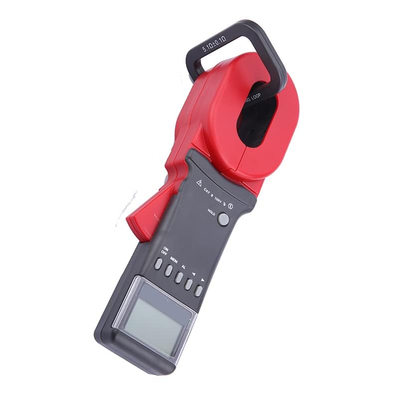 Clamp Earth Resistance Tester Ground Resistance Clamp Meter Measurement with Resistance Range 0.010Ω to 1200Ω Resistance Resolution 0.001Ω
