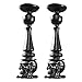 Design Toscano Shadow of Darkness: Skull and Bones Sculptural Candlesticks: Set of Two