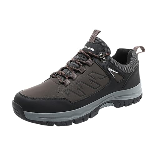 Zapatos de senderismo para hombre, impermeables, zapatillas de trekking, zapatos de montaña, transpirables, antideslizantes, zapatos de montaña para exteriores, zapatos anchos, para correr, caminar