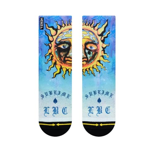 MERGE4 Sublime Sun Blue Youth Crew Socks for Boys and Girls Iconic Sublime Band Artwork Durable Quality Socks2