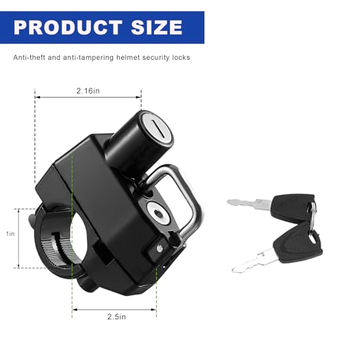 KVAEY Aluminum Alloy Helmet Security Lock