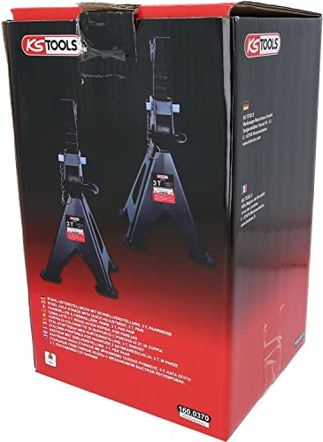 Foto von KS Tools 160.0370 Stahl-Unterstellbock mit Schnellverstellung, 3 t, paarweise