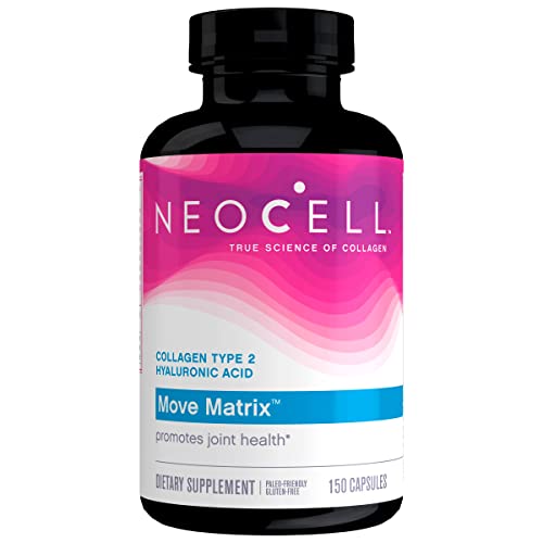 NeoCell Move Matrix With Collagen Type 2 and Hyaluronic Acid, Plus Glucosamine and Chondroitin, Joint Health Supplement, Capsule, 150 Count, 1 Bottle