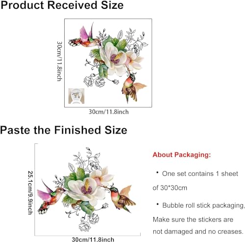Vögel Blumen Schmetterling Toilettensitz Deckel Aufkleber Selbstklebend Badezimmer Wandaufkleber Floral Vögel Schmetterling Toilettensitz Abziehbilder DIY Abnehmbare wasserdichte Aufkleber für