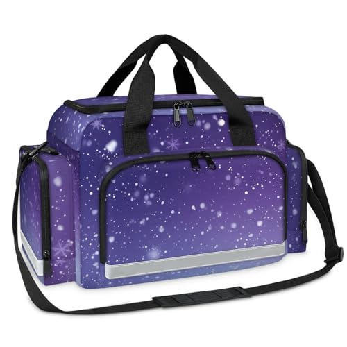 GzLeyigou First Aid Bags Empty, Shining Starry Sky Emergency Bag First Aid Kit Multiple Compartment Kit Carrier On Call Trauma Bag For Paramedics Emergency Medical Supplies Kit