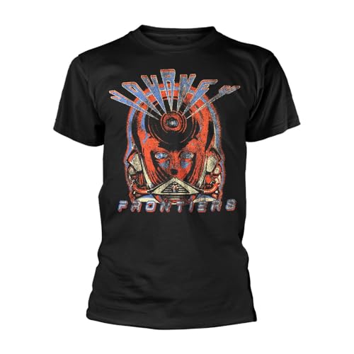 Journey Frontiers Homme T-Shirt Manches Courtes Noir L 100% Coton Regular/Coupe Standard