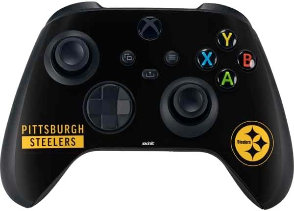 Skinit Decal Gaming Skin Compatible with Xbox Series X Controller - Officially Licensed NFL Pittsburgh Steelers Design