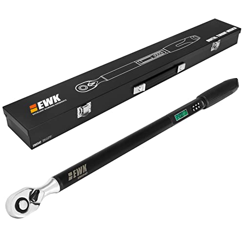 Ewk 1/2" Drive Electronic Digital Torque Wrench, 12.5-250 Ft-Lbs (17-340 Nm), With Buzzer And Led Flash Notification #TOP15