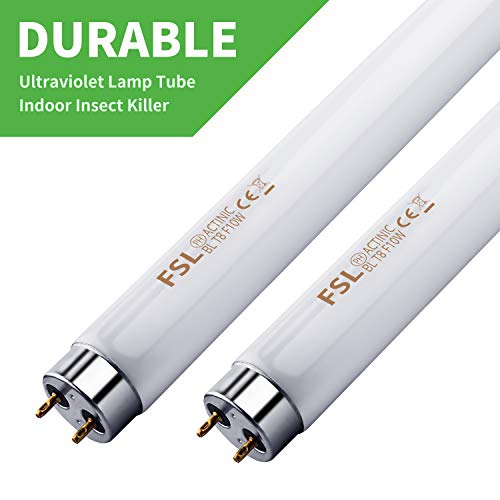 Kensizer 2-Pack 13'' Bug Zapper Light Tubes Replacement 10W Each For 20W Electronic Bug Zapper T8 Lamp Bulbs For Indoor Outdoor #TOP4