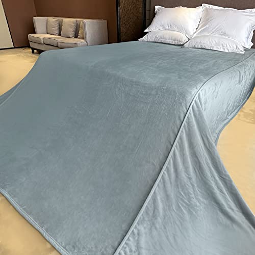 Enimib Oversized King Blanket 120 X 120 Inches, Extra Large Soft Warm Lightweight Flannel Fleece Thick Throw Blanket 10'X 10', Plush Microfiber Fluffy Big Blanket For Couch/Bed/Sofa Camping Grey #TOP2