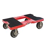 SNAP-LOC 1500 LB All-Terrain Dolly RED (USA!) with Steel Frame, 6 inch Casters and Optional E-Strap...