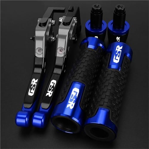 Leviers d'embrayage pliables moto Suzuki GSR750 guidon poignées réglables aluminium bleu 2011-2025