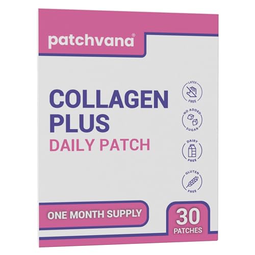 Patchvana Collagen Plus Patch for Women & Men, 1 Month Supply, 30 Patches