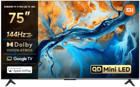 XIAOMI TV S Mini LED 75 Zoll (191 cm), 4K UHD Smart TV, 144Hz (24...