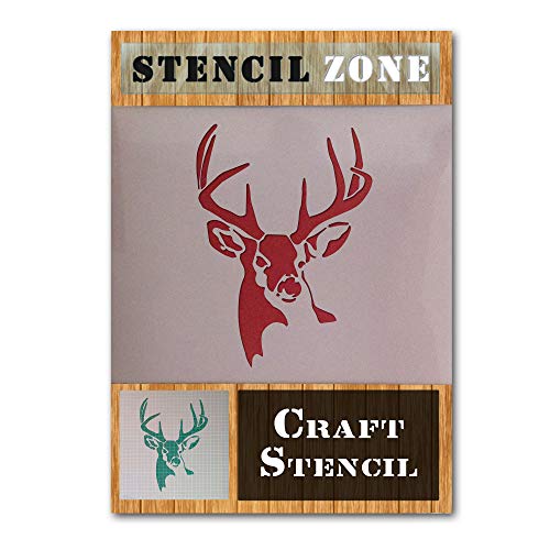 Mylar renne visage cerf cerf animal Airbrush Peinture murale Art Artisanat Stencil-XL
