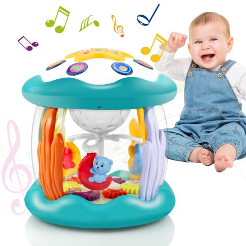 Cozybuy Birthday Gift Baby Toys 6 to 12 Months, Musical Toys for Babies 6-12 Months, Light Up Toys for Babies 0-6-12 Months, Crawling Learning Infant Toys 0-18 Month Toddlers 1 2 3 Year Old Boy Girl