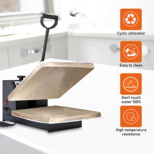 Heat Press Platen Wrap Cover, Wrap Cover For Heat Press Platen Heavy Duty Cover Protector For Protecting Sublimation Heat Pressing Machine Plate (15 * 15 Inches) #TOP5