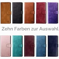 SUANPOT [RFID Schutz für Google Pixel 9 Pro XL 6.8" 5G Hülle PU Leder Handyhülle Lederhülle Klapphülle Kartenfach Flip Cover für Pixel 9 Pro XL Handy hülle Wallet Phone Case Blau Grün – Ansicht 2