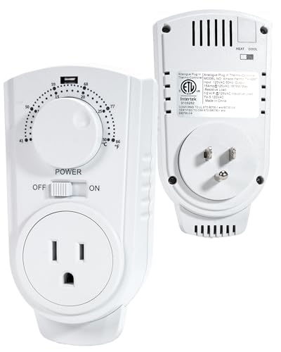 Amaze Plug-in Thermostat for Heaters, Fans & ACs
