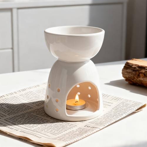 Miniatura 6 de Lámpara Aromática Para Aceites Esenciales, Incienso De Cerámica Con Diseño De Gato, Difusor De Aceites Esenciales, Lámpara De Fragancia, Vela De Té, Quemador De Incienso Para Interior, Cocina, Oficina