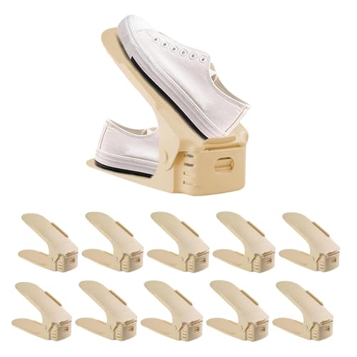 Lflifeng 3-Ebenen Schuhschlitze Braun - 25