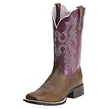 Ariat Women's Tombstone Wide Square Toe Western Cowboy Boot
