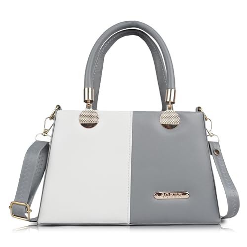 Gold Rose Women’s Elegant Color Block Handbag – Stylish Top Handle Purse for Office, Party & Daily Use | Premium Structured Ladies Hand Bag