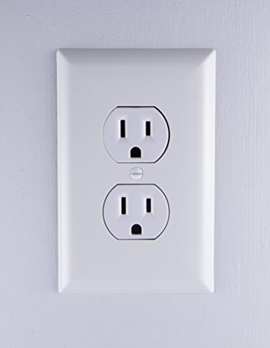 Power Gear Oversized Duplex Receptacle Wallplate, White, Unbreakable Nylon, Screws Included, 40019 #TOP2