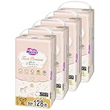 【Amazon.co.jp限定】【パンツ ビッグサイズ】メリーズ ファーストプレミアム(12~22kg)128枚(32枚×4パック) [ケース品]「繊細な肌に5ッ星のやさしさを」
