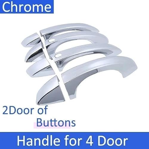 OTBEHUWJ Poignée Porte Extérieure Pour Q3 MK2 F3 2018 2019 2020 2021 2022 2023 2024 Housses Protection Poignées Porte Extérieures Voiture Pièces Voiture(4Handle 2 Buttons) – vue 2