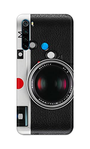 Image of Printed Hard Back Cover Case for Mi Redmi Note 8 Back Cover (Vintage Camera) -1302