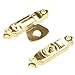 Dophee 10Pcs Gold Retro Decorative Hasp Latch, Box Clasp With Mounting Nails for Jewelry Wooden Case, Toolbox, Suitcase, Treasure Chest, Trunk Hardware, 26x16mm/1.02