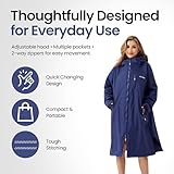 VELOROBE Waterproof Changing Robe – Windproof Warm Dry Robe Coat with Fleece Lining, Oversized Surf Poncho for Men & Women - Image 2