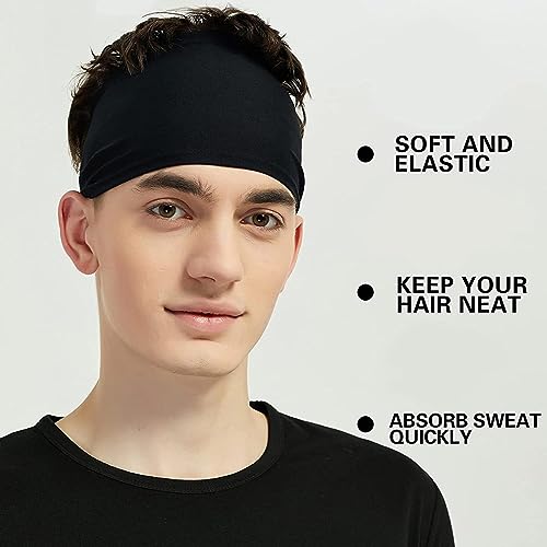 Mens Headbands Esportes | Sweatband algodão esportes - Faixas cabelo treino para cabelos femininos,