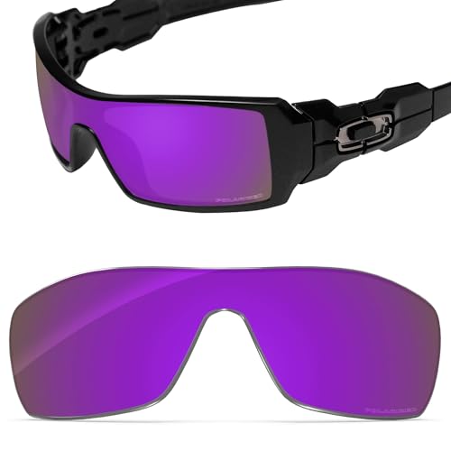 Image of Performance Replacement Lenses Compatible with Oakley Oil Rig, Polarized, UV Protection, Anti-Scratch